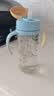 贝亲（Pigeon）防胀气 自然成长翻盖直饮吸管 大童奶瓶330ml 马戏团 18月+ AA279 实拍图