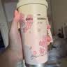 Vanow樱花保温杯女生咖啡陶瓷内胆吸管杯子七夕送女友礼物车载水杯 实拍图