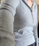 优衣库罗纹连帽T恤/长袖女装488298 09 黑色 2XL 实拍图