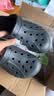 CROCS卡骆驰贝雅云彩洞洞鞋户外沙滩女鞋休闲鞋百搭花园鞋|208186 黑色-001(含智必星) 38 (240mm) 实拍图