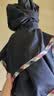 天堂伞 加大雨伞三折 经典商务伞格纹10骨加大雨伞男女 藏青 实拍图