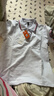 罗蒙男童短袖polo衫校园服饰秋夏T恤女童班服 条纹白色短袖POLO衫150 实拍图