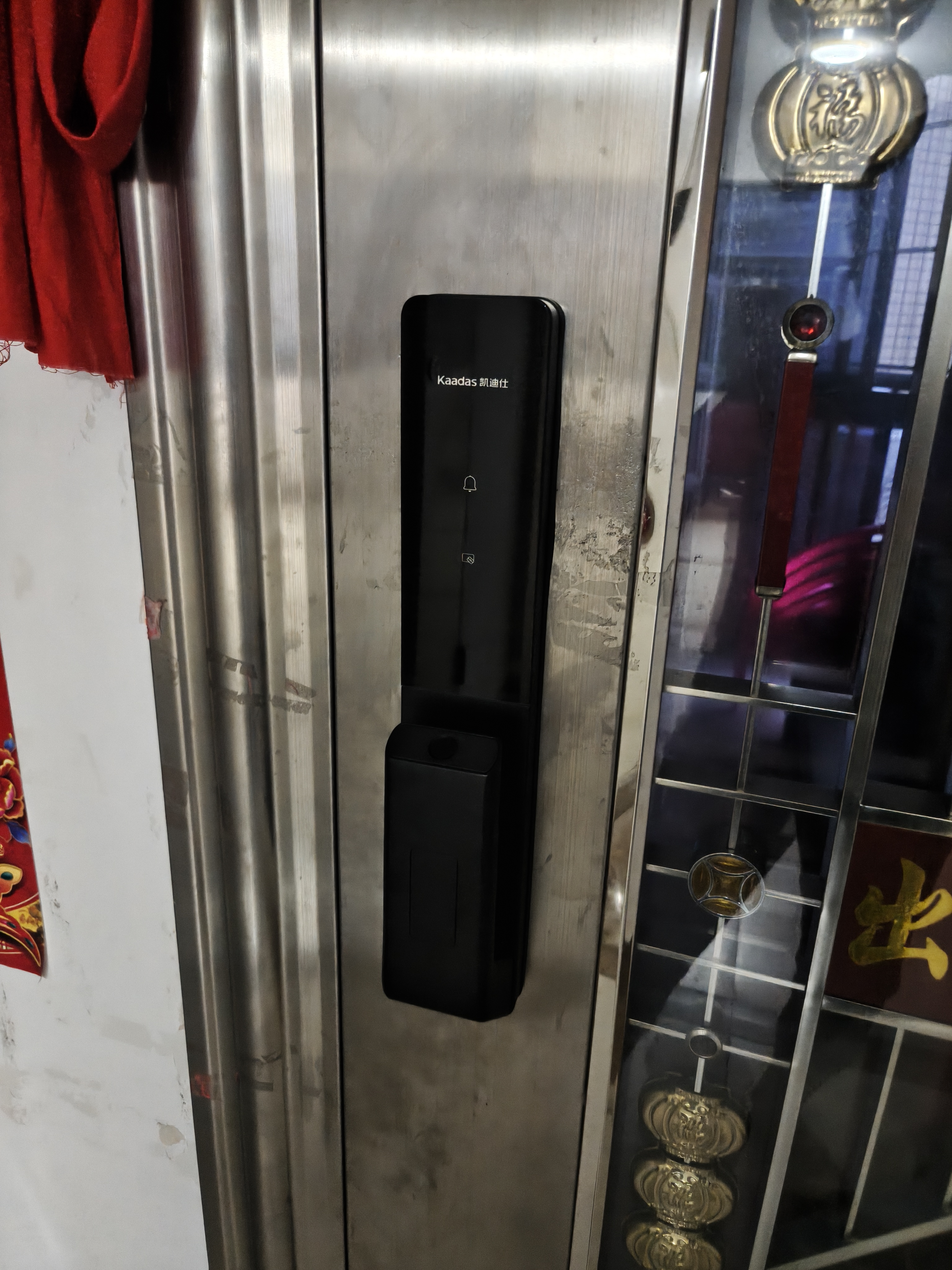 凯迪仕（KAADAS）智能门锁 指静脉指纹识别 智能锁 电子锁密码锁 Q9 Plus （V2） 实拍图