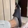 朴西香蕉船凉拖鞋女士浴室不易滑居家室内四季情侣拖鞋男 深灰 40-41 实拍图