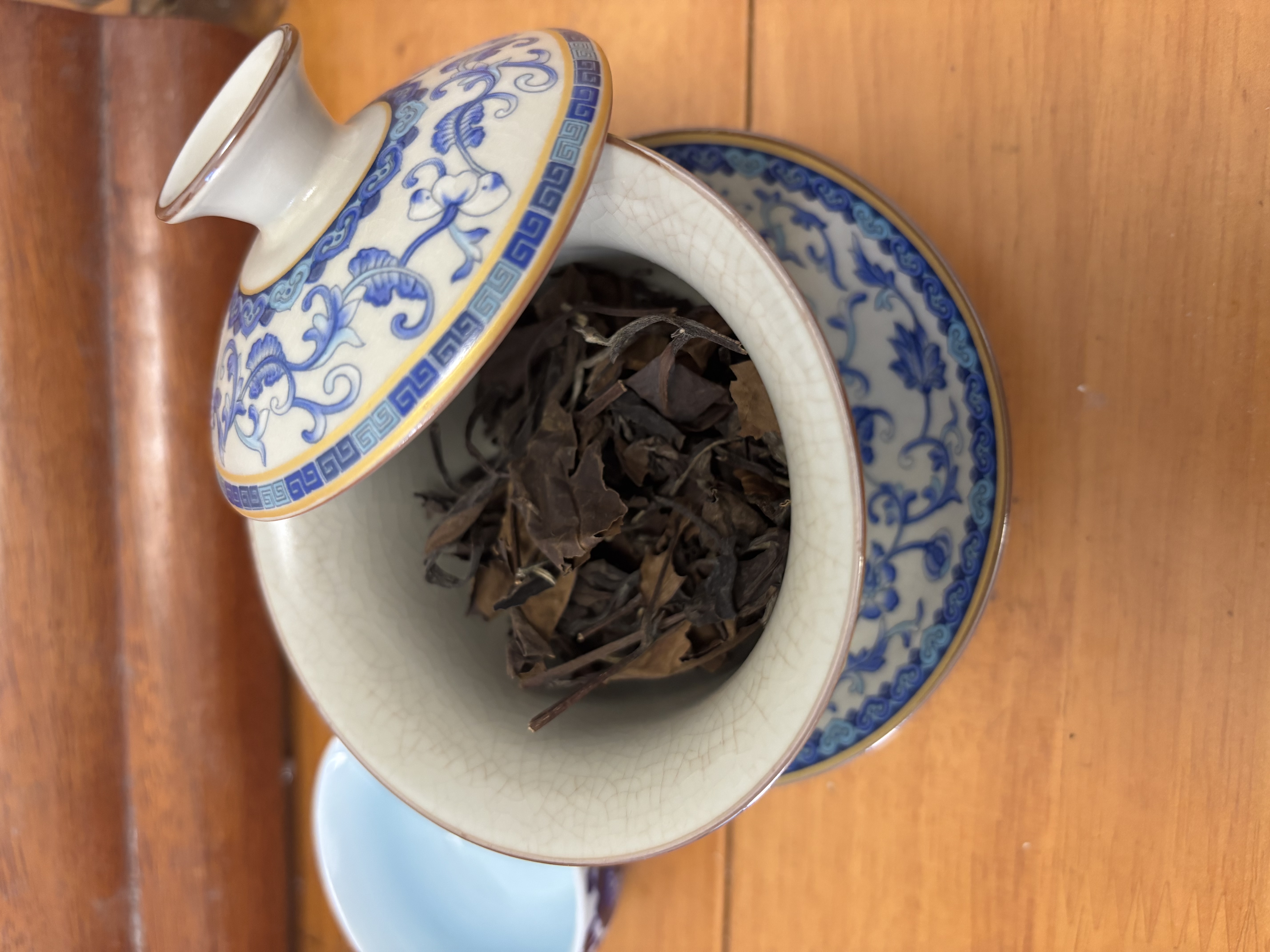 不拙三才盖碗茶碗单个单人茶具一人用一人饮不烫手防烫青花瓷汝窑盖碗 实拍图