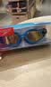 速比涛（Speedo）青少年宽视镀膜泳镜游泳装备男女童通用高清防雾 海蓝/金色 实拍图