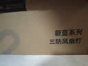 佛山照明三防风扇灯吊扇餐厅灯客厅led灯饰蔚蓝白42寸56W 实拍图