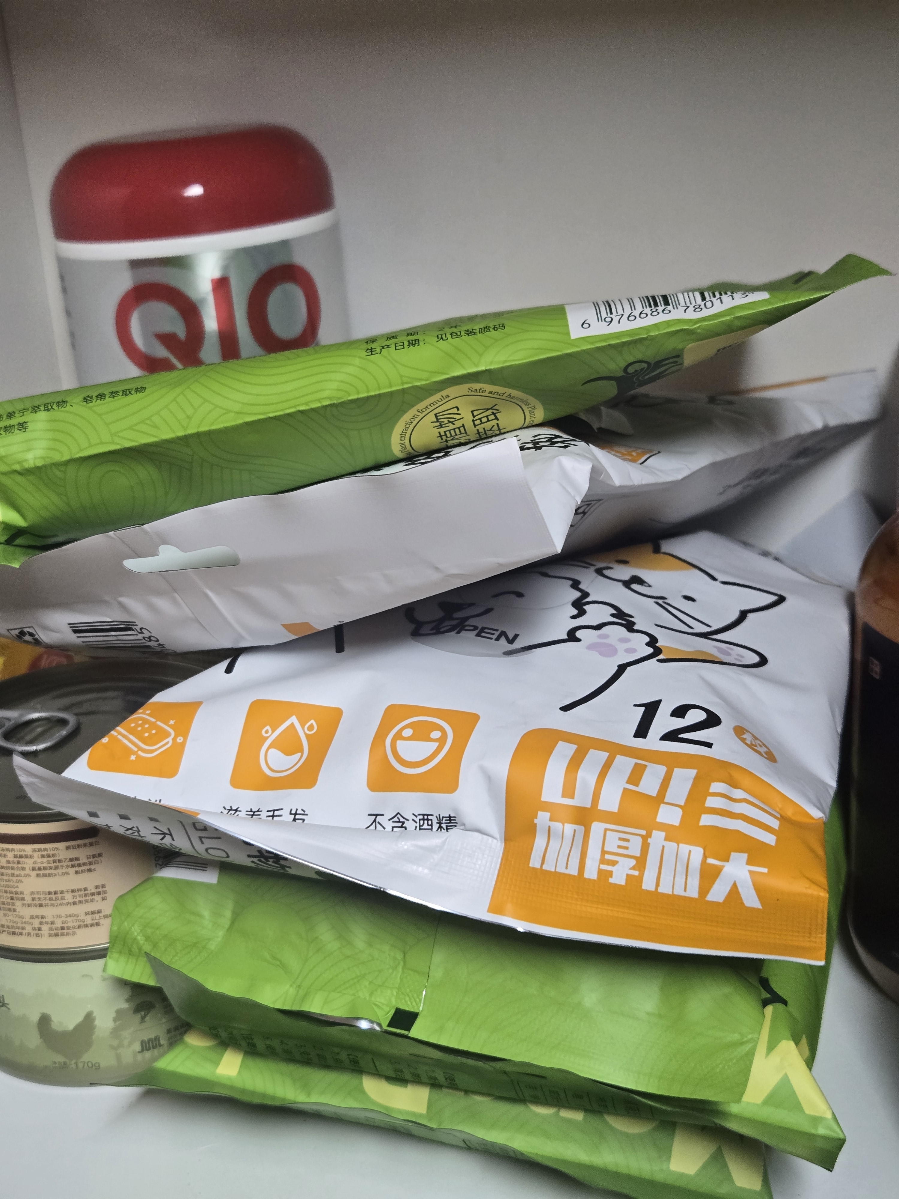 萌宠兄弟宠物免洗手套幼猫犬洗澡猫咪狗杀菌除螨除臭全身清洁干洗湿巾80片 实拍图