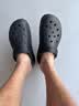 卡骆驰（CROCS）经典泡芙Clog男女一脚蹬懒人沙滩洞洞鞋 黑色 39(39-40） 实拍图