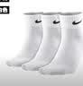 耐克（NIKE）正品NIKE耐克袜子纯棉男女跑步运动篮球袜中长筒四季款透气毛巾底 【四季款】【3双白色】【中筒款】 M码（38-42鞋码） 实拍图