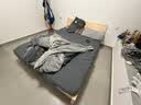 标勋实木床双人1.8米现代简约1.5米家用主卧大床出租屋床1.2m单人床 【床腿30cm高】单床 1500mm*2000mm【推荐】 实拍图