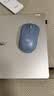 罗技（Logitech）M221 轻音鼠标 无线鼠标 办公鼠标 对称鼠标 带无线微型接收器 雾霭蓝 实拍图