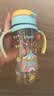 贝亲（Pigeon）防胀气 自然成长翻盖直饮吸管 大童奶瓶330ml 马戏团 18月+ AA279 实拍图