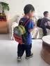 SHUKIKU儿童书包幼儿园背包防丢户外旅游防泼水超轻双肩包橙红S+码 实拍图