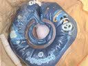 swimbobo婴儿游泳圈脖圈0-5个月新生儿游泳脖圈婴儿洗澡颈圈蓝色BO1002M 实拍图