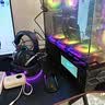 奥伦福特  电脑桌台式家用电竞游戏桌办公书桌简约书房写字桌子 碳纤维纹路单桌-120*60 升级款电竞桌 实拍图
