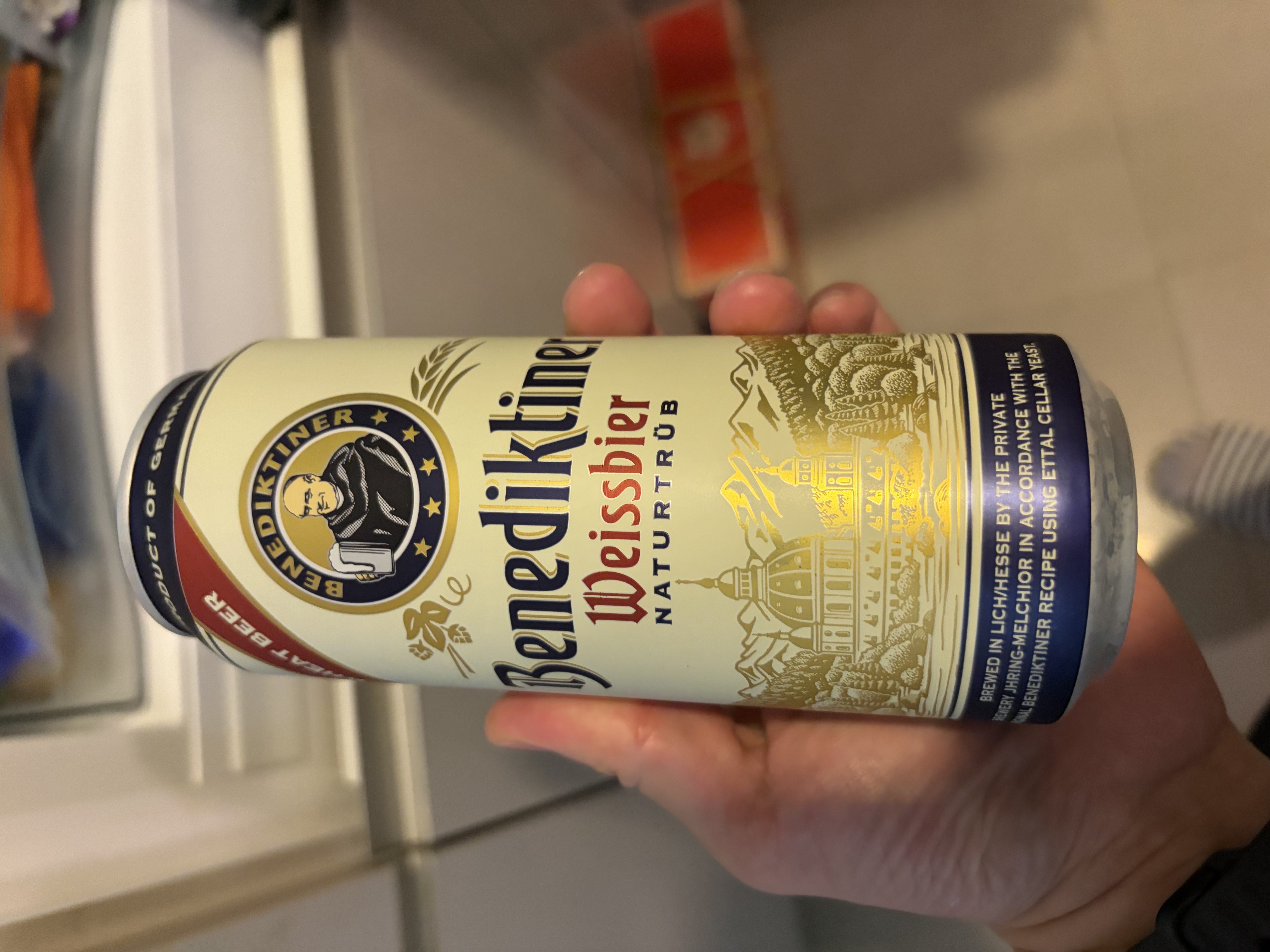 百帝王（Benediktiner）小麦白啤酒500ml*12听礼盒装 德国进口啤酒礼盒【七夕送礼】 实拍图
