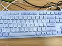 联想（Lenovo）有线键鼠套装KM220/TL21 巧克力按键有线键盘鼠标USB商务电脑办公键盘笔记本台式机一体机键盘紫色 实拍图