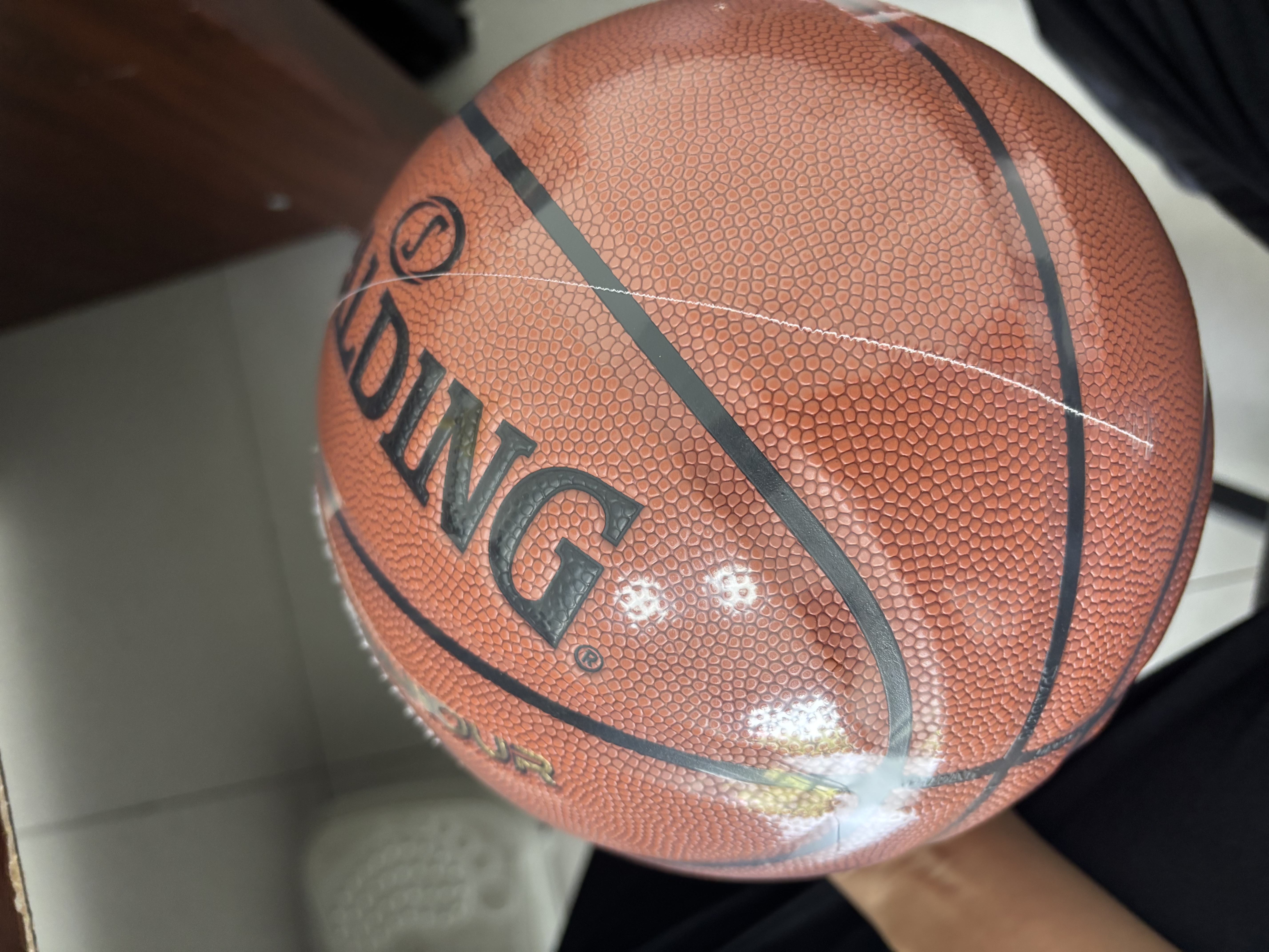 斯伯丁（SPALDING）篮球5号室内外耐磨兼用五号PU材质青少年儿童篮球77-476Y5 实拍图