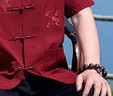 宝财羊中老年唐装男爸爸夏季套装中山装中国风晨练服老人衣服父亲节礼物 实拍图