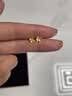 中国黄金（CHINA GOLD）朱槿花黄金耳钉女999足金耳饰生日七夕情人节礼物送女朋友老婆 足金耳钉+玫瑰礼盒 实拍图