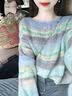 妍莉芬（yanlifen）休闲裤女装秋季套装女2026年新款秋装搭配一整套女衣服两件套裤子 条纹上衣+蓝色牛仔裤 L【100-120斤】 实拍图