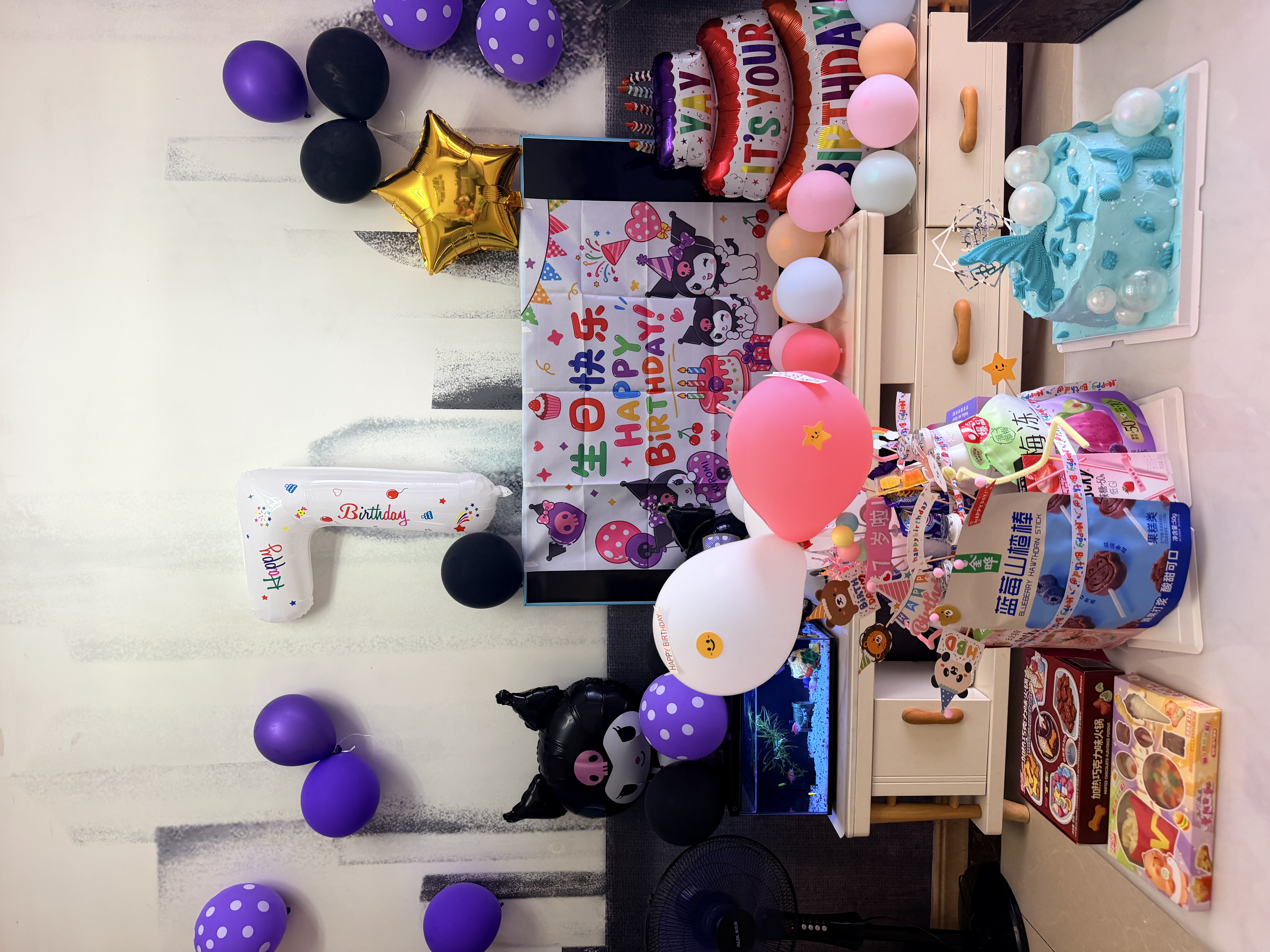 Aseblarm零食蛋糕diy材料网红款ins生日场景布置用品大人儿童装饰周岁布置 三层套餐-粉色公主 实拍图