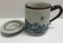悟道莲花汝窑茶杯三件套冰裂开片茶水分离陶瓷杯带盖办公杯商务送礼泡茶杯 实拍图