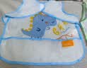 贝瑞加（Babyprints）儿童罩衣婴儿吃饭围兜宝宝围嘴防溅衣防水反穿衣口水兜无袖两件装 实拍图