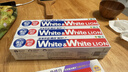 狮王(lion)Whitewhite进口美白牙膏荷兰薄荷150g*3大白新老包装随机发 实拍图