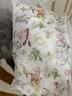 全棉时代婴儿纱布方枕宝宝儿童枕芯枕套幼儿园枕头3件套装舞动精灵+秋瓷粉 实拍图