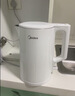 美的（Midea）电热水壶食品级304不锈钢自动断电双层防烫全钢无缝1.5L容量 MK-HJ1566 实拍图