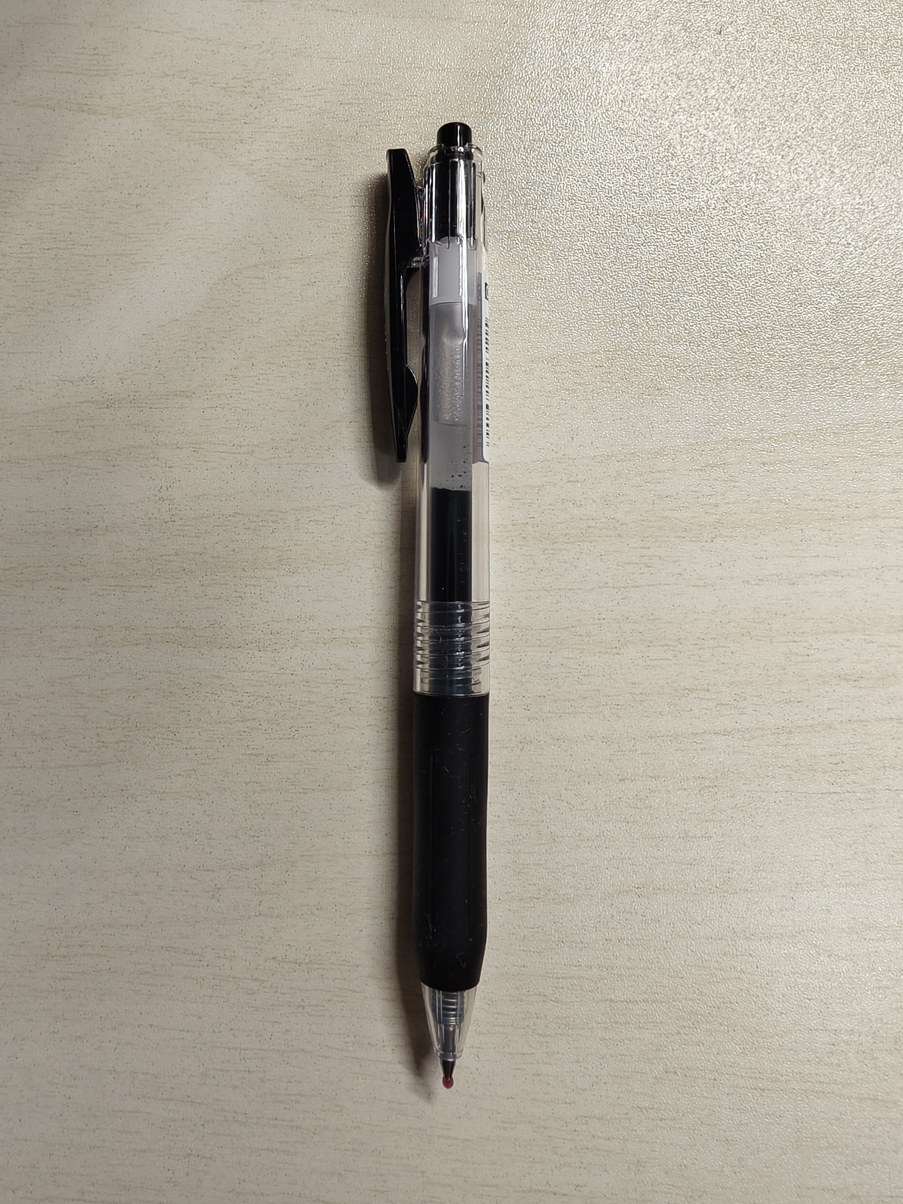 斑马牌（ZEBRA）JJ15 按动中性笔 签字笔 0.5mm子弹头啫喱笔水笔 学生彩色手账笔 蔚蓝色 实拍图