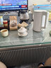 韵化羊脂玉瓷陶瓷盖碗单个悬停敬茶杯青花功夫茶具盖子悬浮泡茶碗试用 羊脂玉-水墨江山-悬停三才盖碗 实拍图