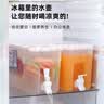 鸿迪冷水壶冰箱凉水壶带水龙头家用大容量饮料桶凉白开冰水果汁冷水桶 【防漏水龙头+耐高温pp】4000ml 实拍图