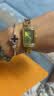 马克华菲手表女小绿表时尚方形女士手表防水石英女表七夕情人节礼物送女友 小别针绿面钢带【免费刻字+高档礼盒装】 实拍图