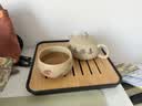 方形茶盘托盘干泡盘茶台托盘功夫茶具配件茶盘托盘干泡盘茶台 四方竹木茶盘1个-黑色 实拍图