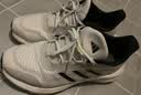 阿迪达斯（adidas）男女运动鞋耐磨减震透气潮流休闲跑步鞋 亮白/一号黑/浅灰 41 实拍图