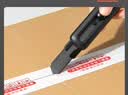 得力（deli）大号特氟龙刀刃美工刀壁纸刀裁纸刀 防粘办公用品 黑色 TD501 实拍图