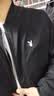 花花公子（PLAYBOY）夹克男士秋冬加绒加厚中青年立领宽松休闲外套 黑色 2XL 实拍图