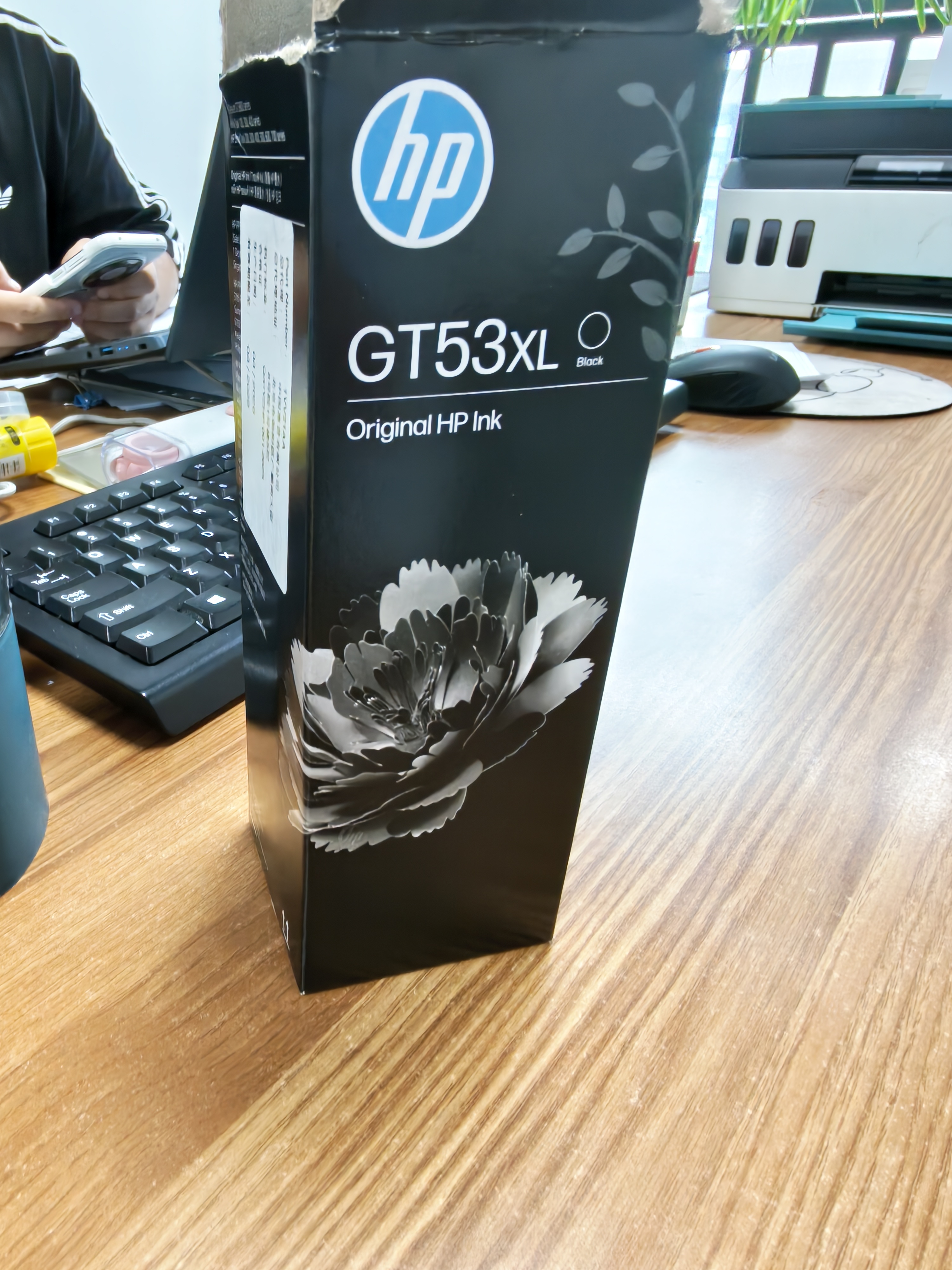 惠普（HP）GT51/53原装黑色墨水 适用hp tank310/410/5810/5820/418/411/419/518/519打印机 135ml 实拍图