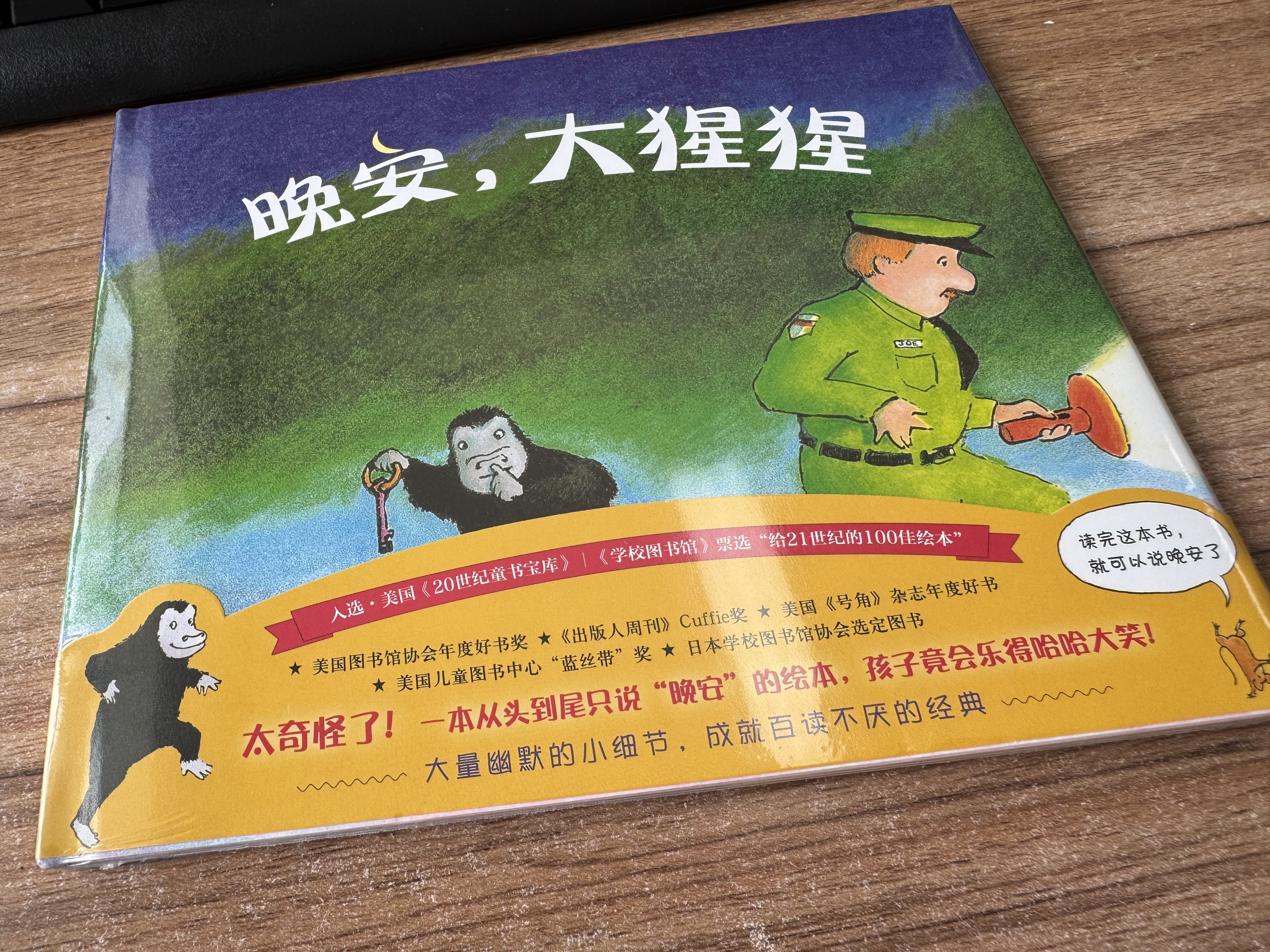 晚安，大猩猩（2019版）（温情晚安绘本，精装）（爱心树童书） 早教启蒙 实拍图