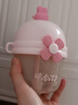 小土豆（potato）儿童水杯PP直饮杯外出便携个性吸管杯带背带300ml 浅晴粉 实拍图