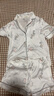 有棵树【孟子义同款】流光锦睡衣女士夏季冰丝短袖凉感情侣家居服套装男 实拍图