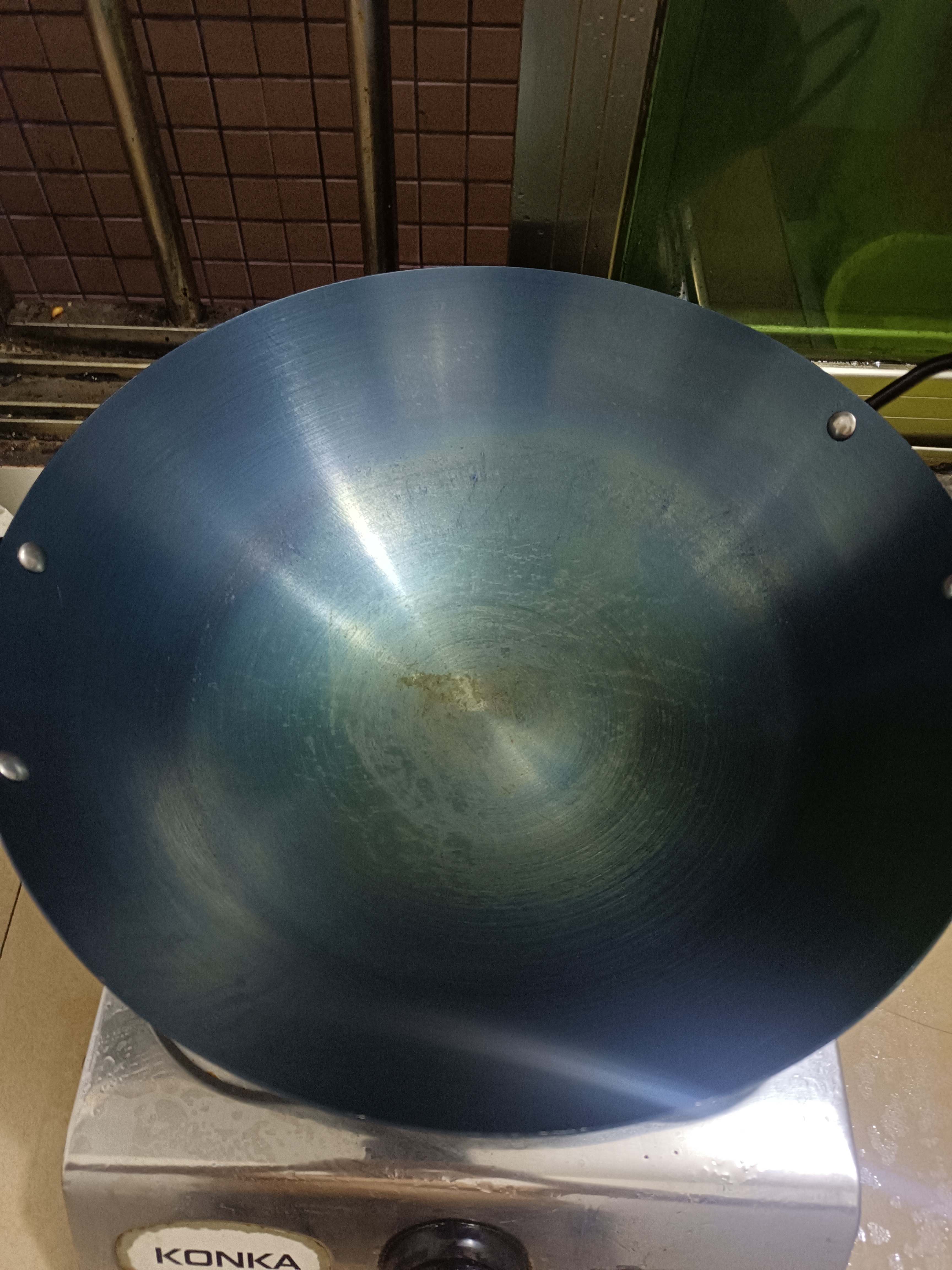 荣事达（Royalstar）双耳圆底大铁锅章丘手工锻打无涂层炒锅不粘商用炒菜锅燃气灶36cm 实拍图
