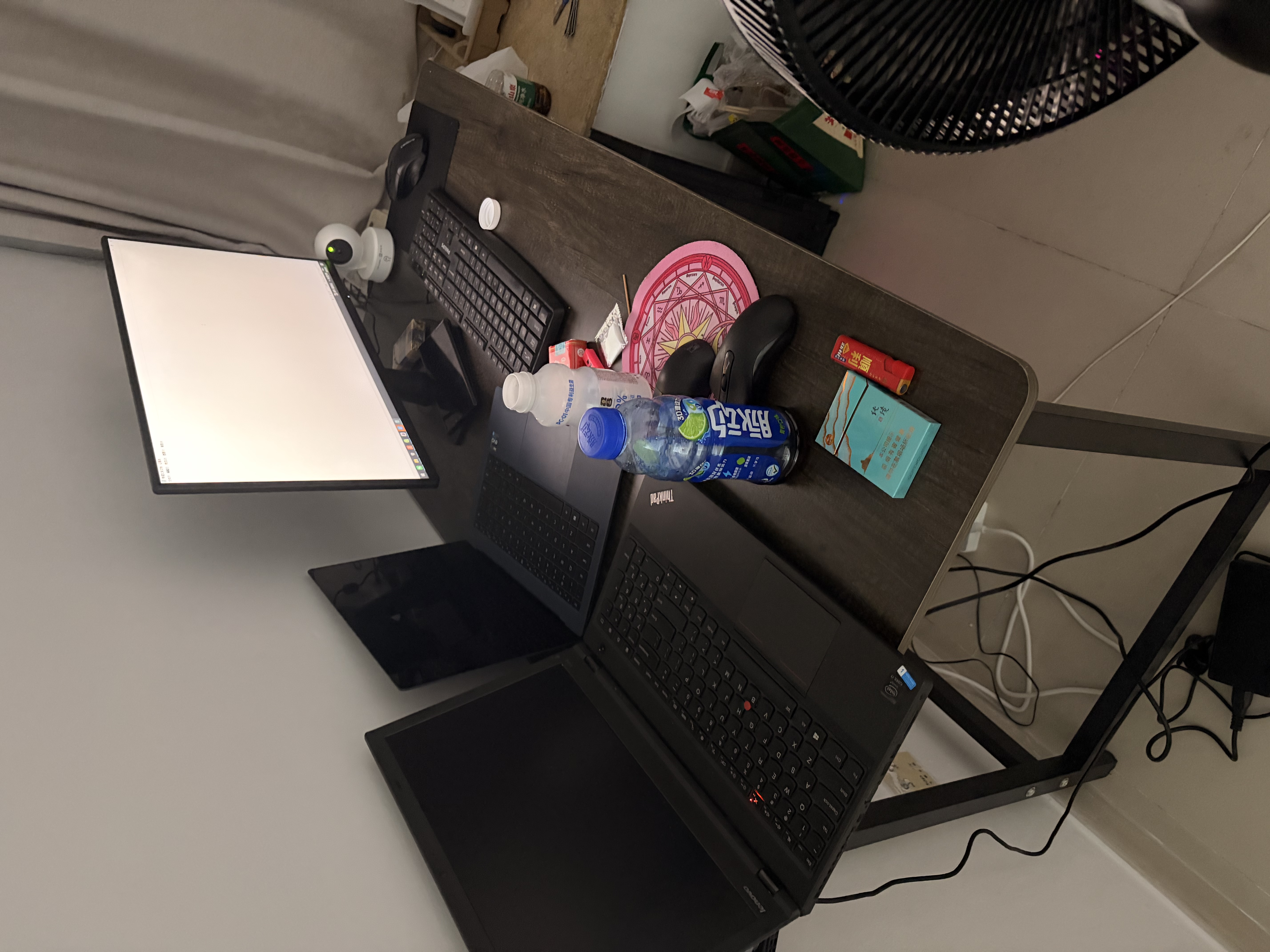 汤能优品电脑桌台式书房办公学习桌家用书桌简约写字桌卧室电竞游戏桌子 【桌椅套装】灰橡木色120*60CM+乳胶椅 实拍图
