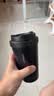 乐扣乐扣（LOCK&LOCK）元气保温杯不锈钢一键式弹跳盖咖啡杯车载商务杯子 黑色 400ml 实拍图