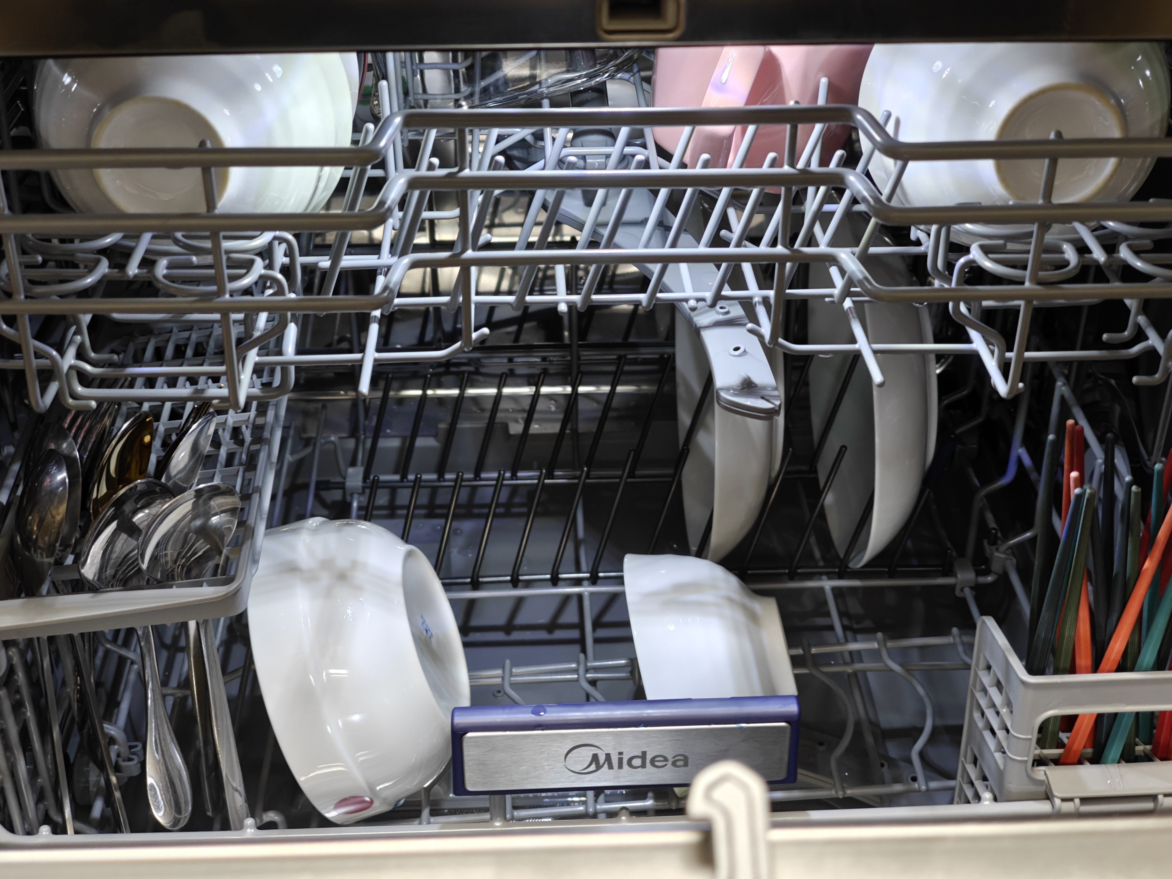 美的（Midea）【灶下V9 Pro白】洗碗机嵌入式家用灶下103L升级一键洗烘蒸汽单消毒七星消杀105℃烘干 实拍图