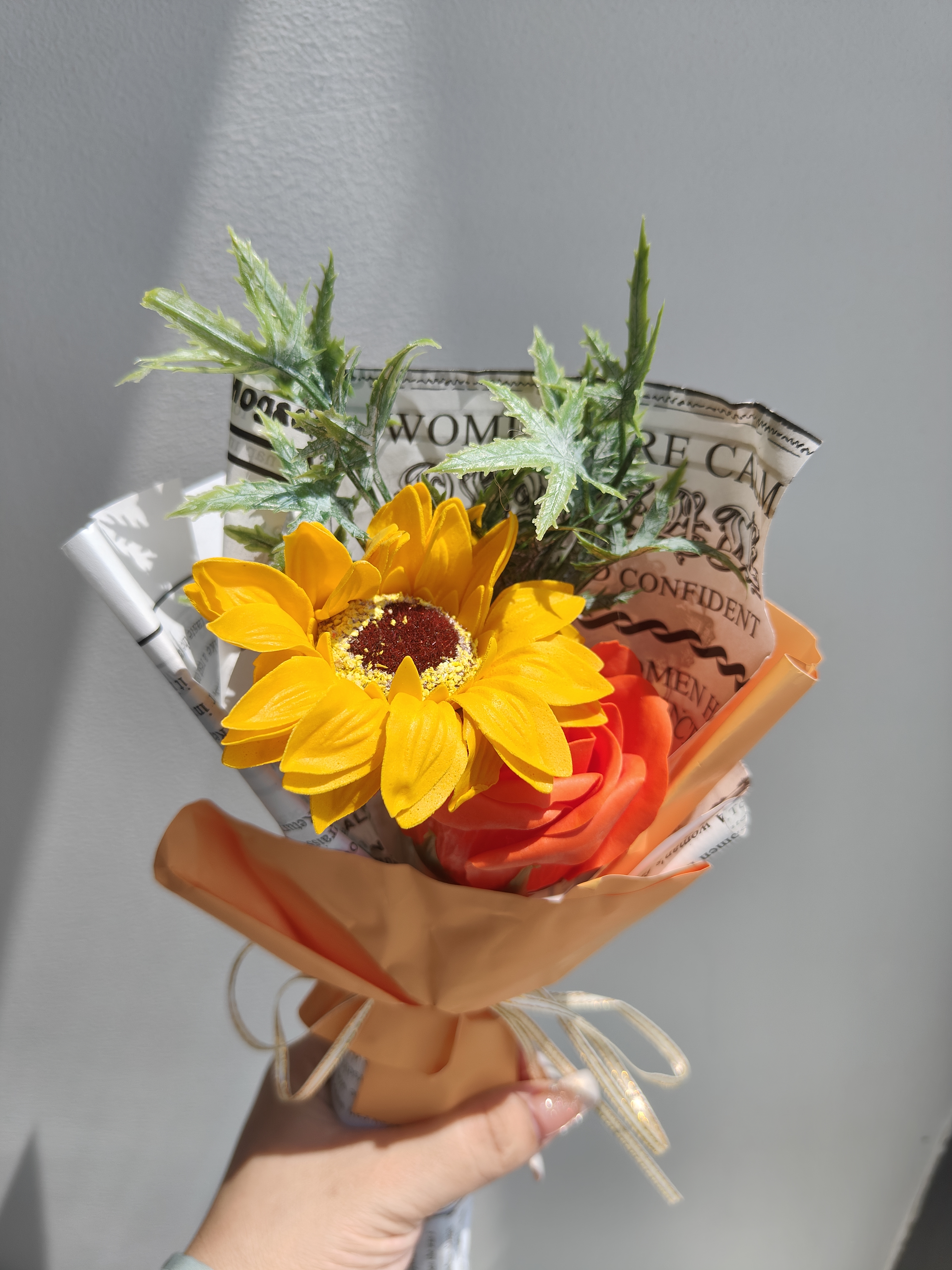 巧心师向日葵花束重阳节圣诞礼物女老师实用永生香皂花幼儿园礼品伴手礼 实拍图