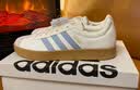 adidas「T头鞋」VL COURT 2.0复古休闲板鞋德训鞋阿迪达斯轻运动 汉玉白/蓝色/金色 (推荐女生买小半码)   37 实拍图